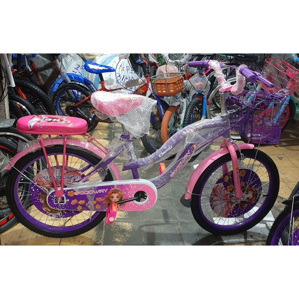 Goodway CTB Ukuran 20 Inch Sepeda Kota Anak Perempuan Keranjang