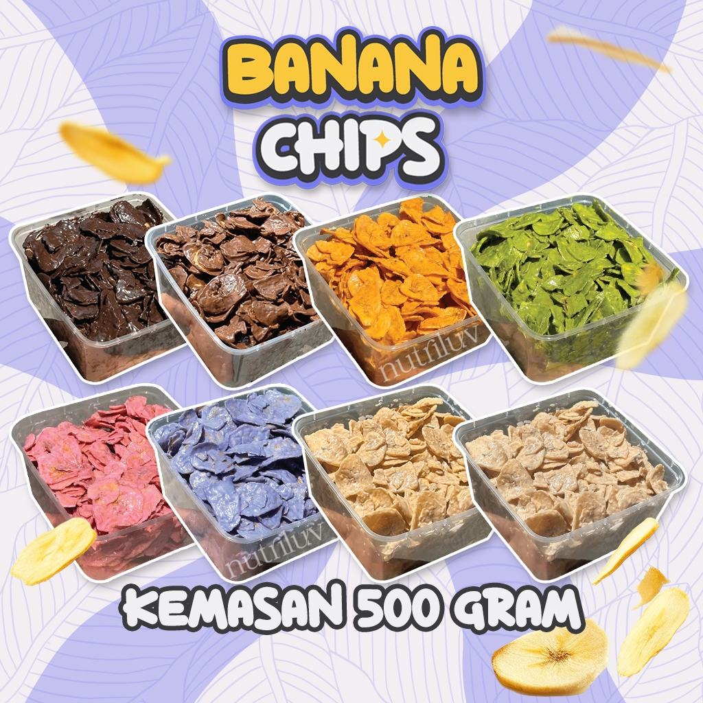 

Kripik Keripik Pisang Cokelat Lumer 500 Gram Banana Chip Coklat Aneka Rasa