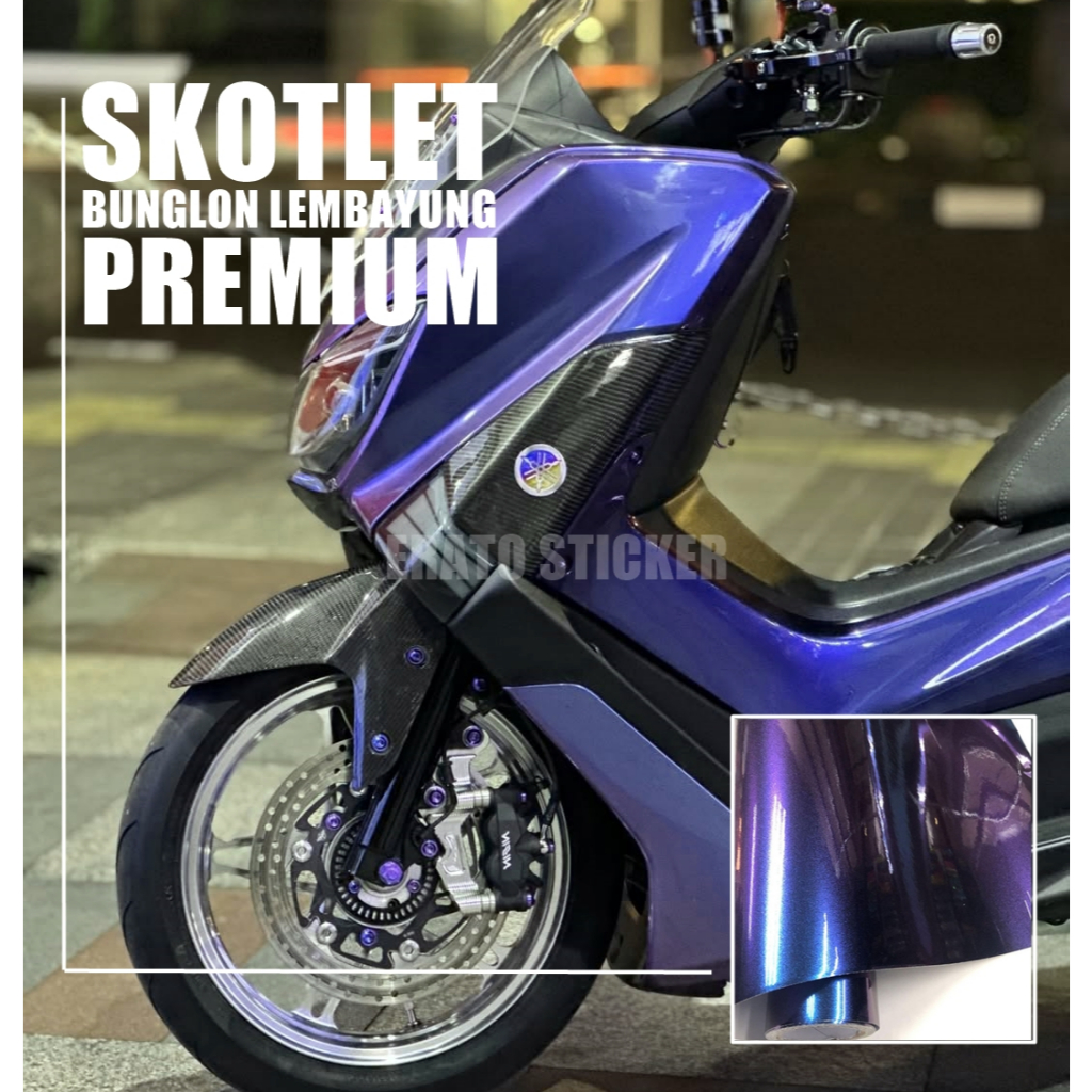 SKOTLET STIKER MOTOR BUNGLON SKOTLET BUNGLON BIRU SKOTLET BUNGLON HIJAU SKOTLET LEMBAYUNG PREMIUM