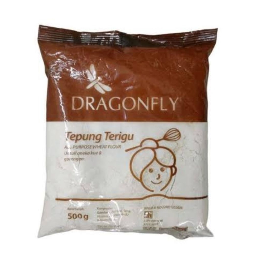 

Tepung dragonfly 500gr / tepung terigu serbaguna 1/2kg / tepung protein rendah untuk gorengan dsb
