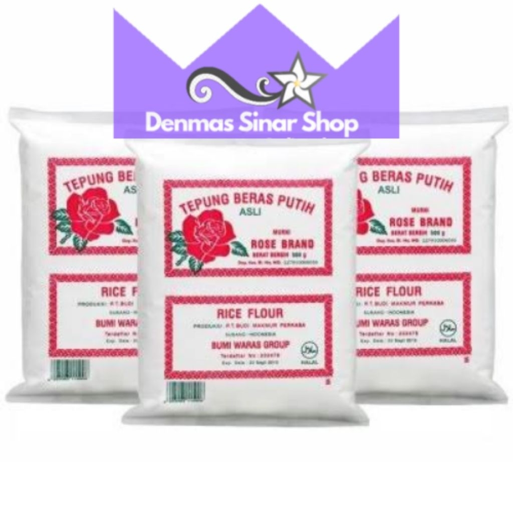 

Tepung Beras Rose Brand Kemasan 500g