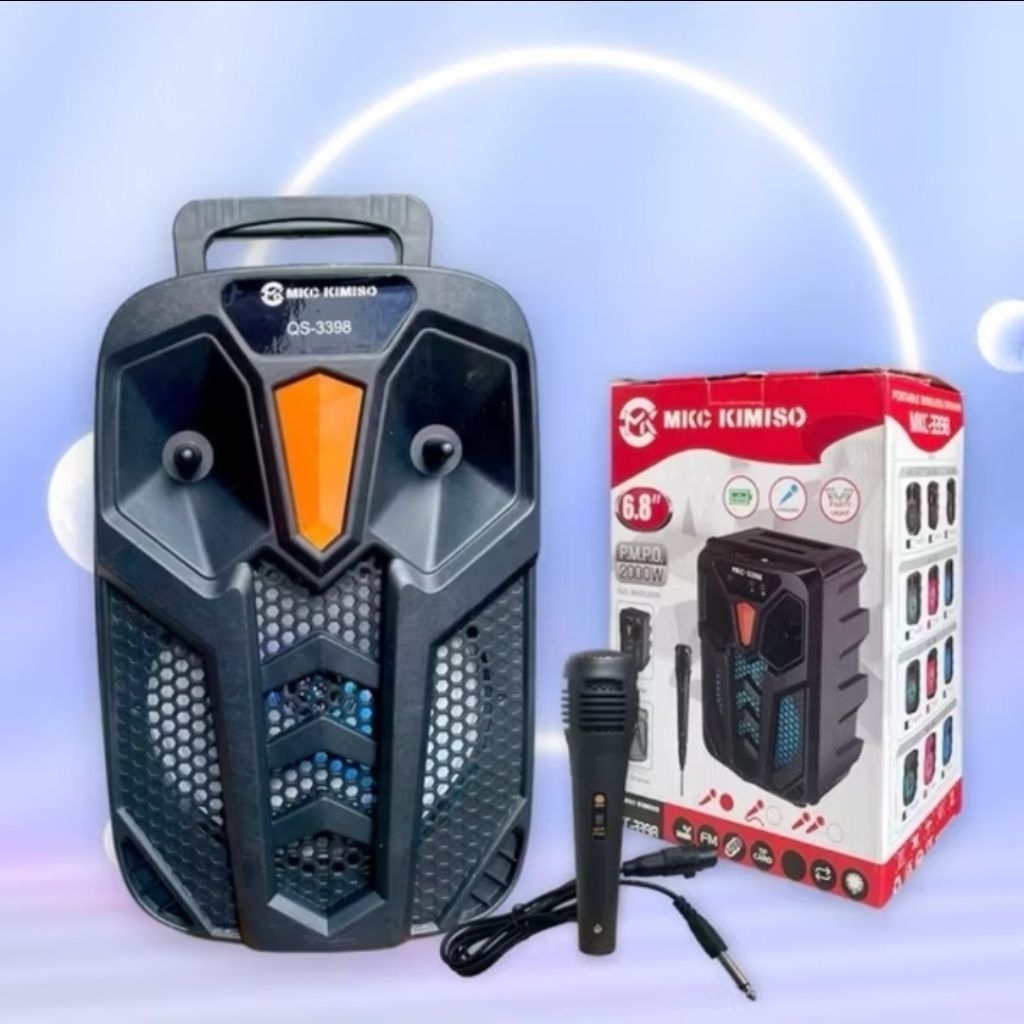 Speaker Bluetooth MKC Kimiso 338 Full bass Mic kabel
