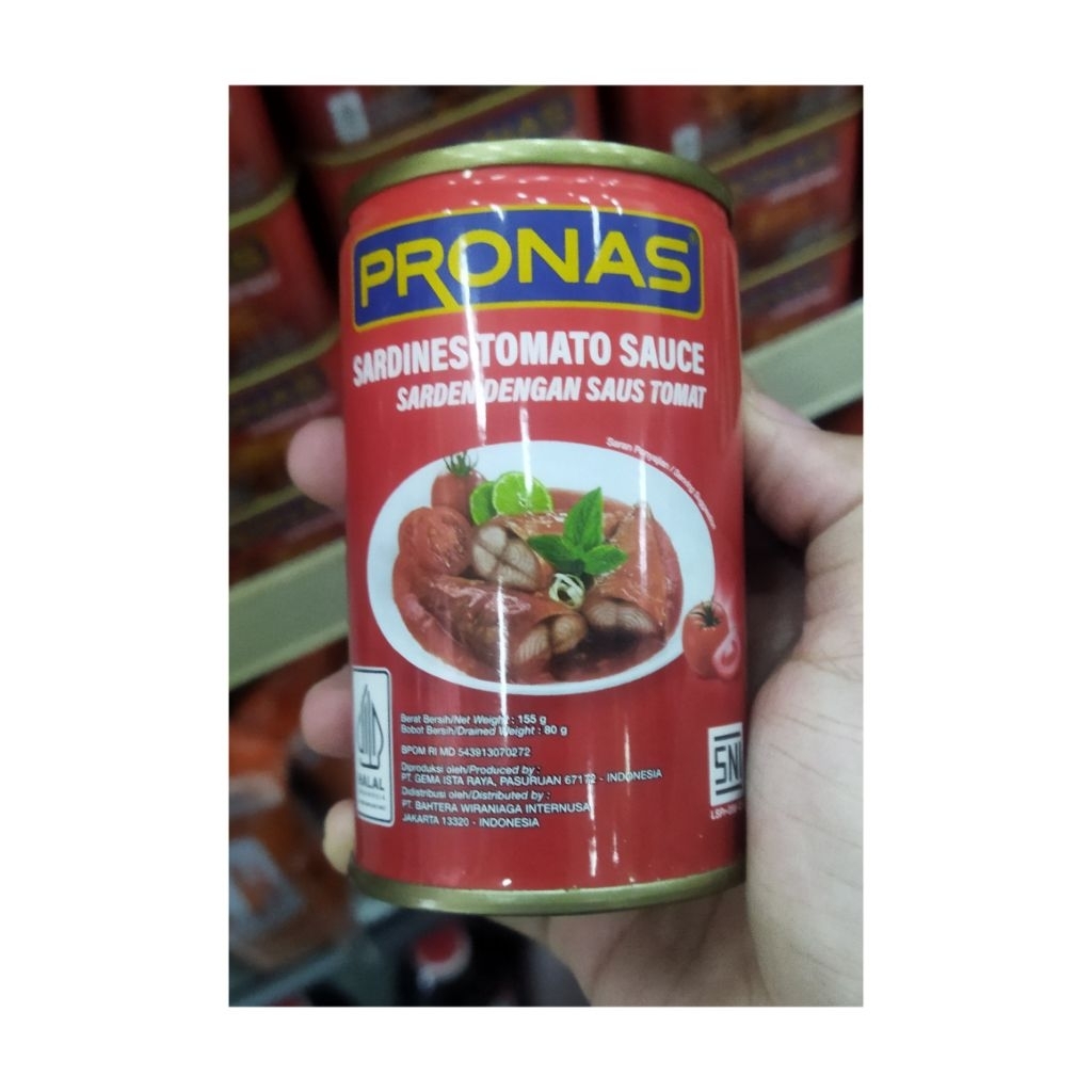

PRONAS SARDEN SAUS TOMAT 155GR