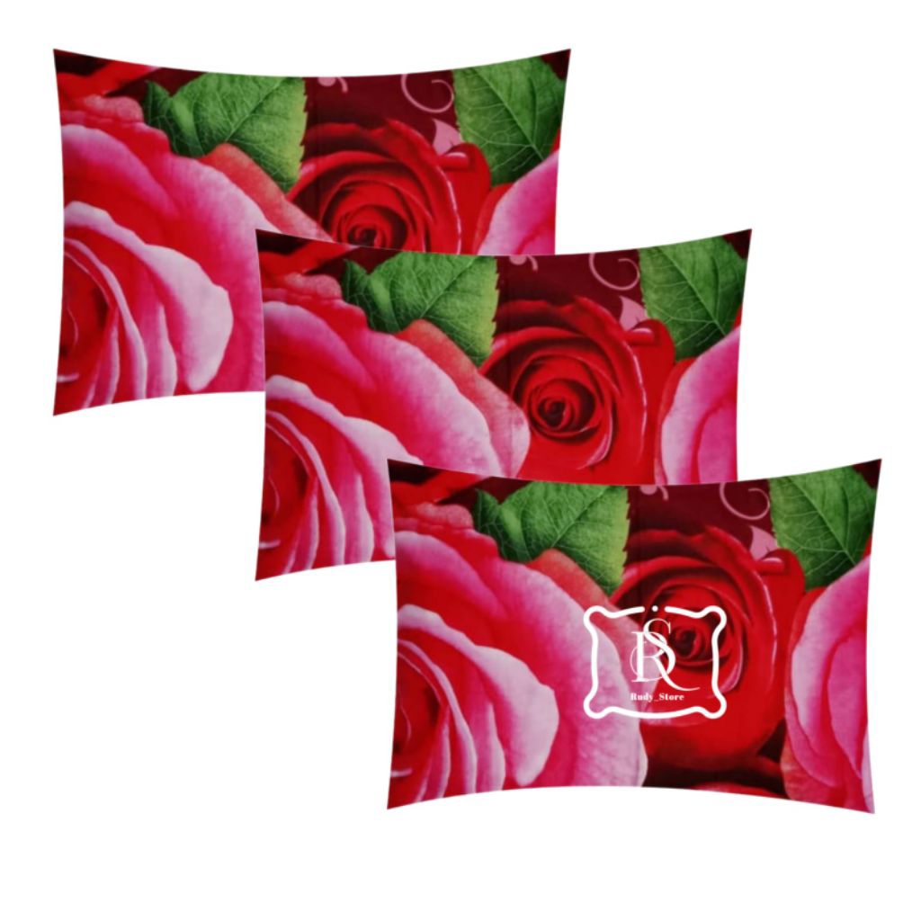 Promo paket 3 pcs sarung bantal kapuk tanpa resleting bahan polymicro