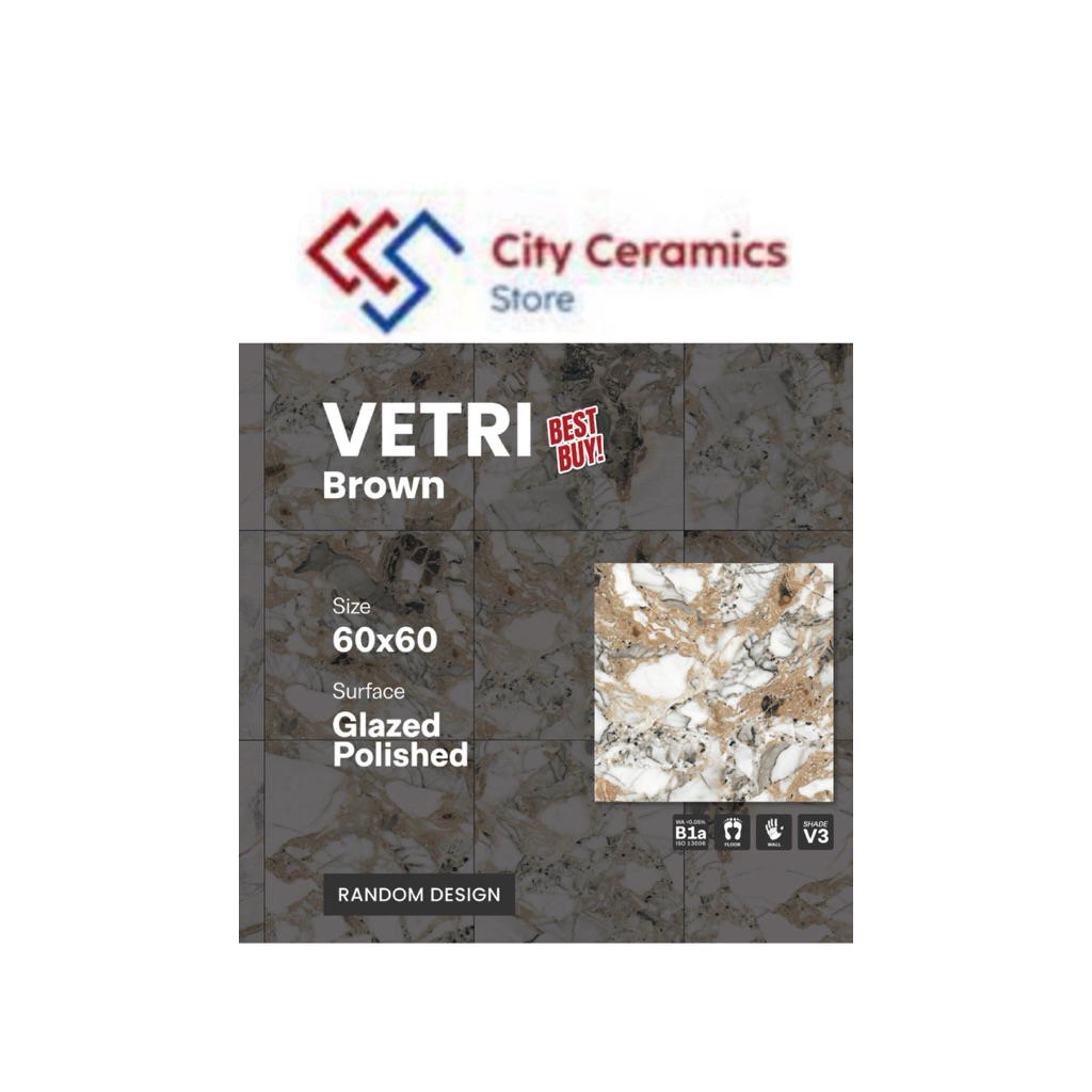 DECOGRESS VETRI BROWN 60x60