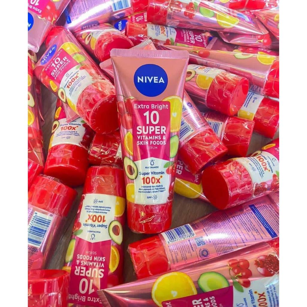 Nivea Extra Bright Super Vitamins & Skin Foods Serum BODY SERUM BODY LOTION NIVEA 180ML EXTRA BRIGHT