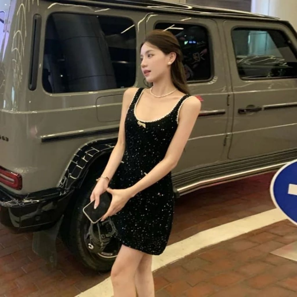 dress mini black blink payet clubbing 237181
