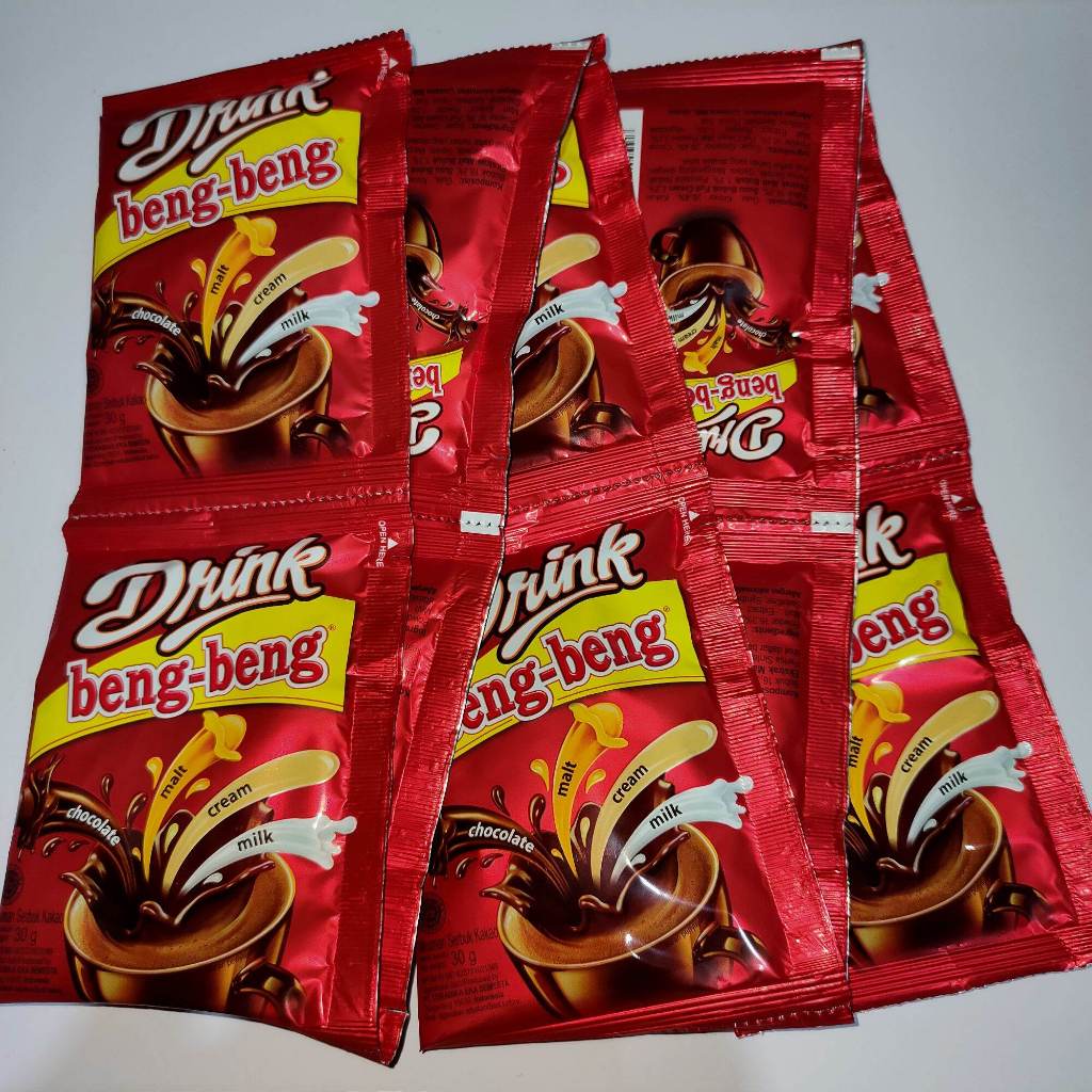 

Beng Beng chocolate drink 29gr renceng 10 sachet