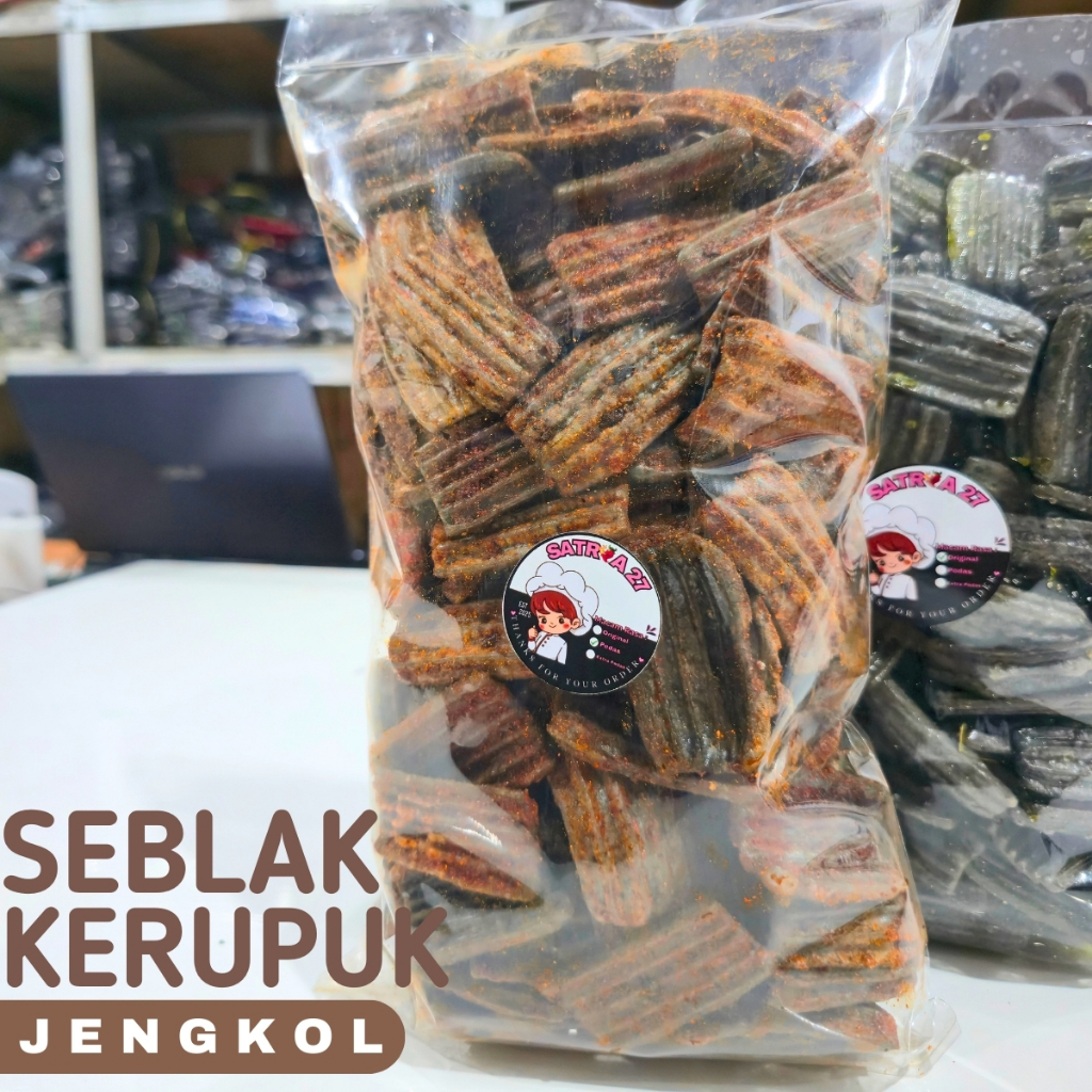 

seblak kerupuk jengkol original pedas daun jeruk bumbu melimpah/sebring kerupuk jengkol