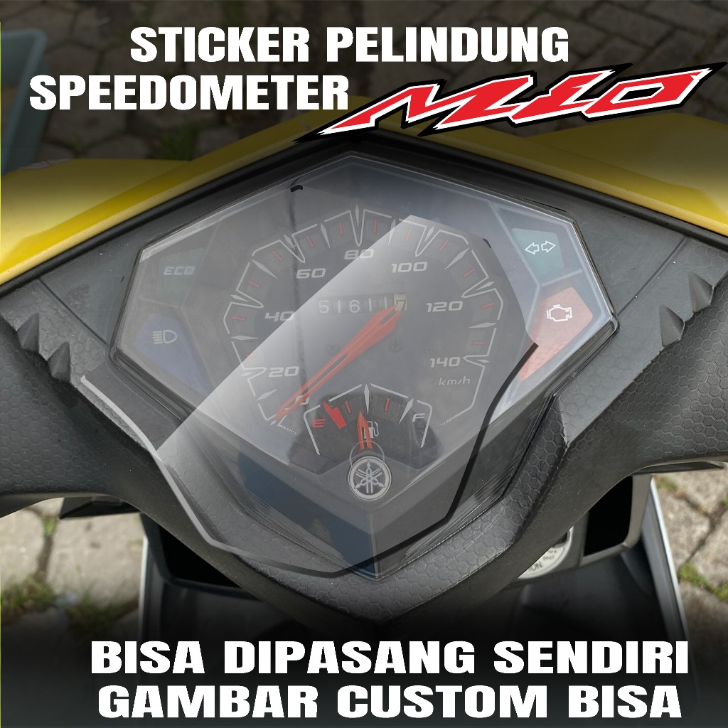STIKER PELINDUNG SPEEDOMETER MOTIF MIO M3 - STIKER SPEEDOMETER MOTIF "PUTIH BENING"