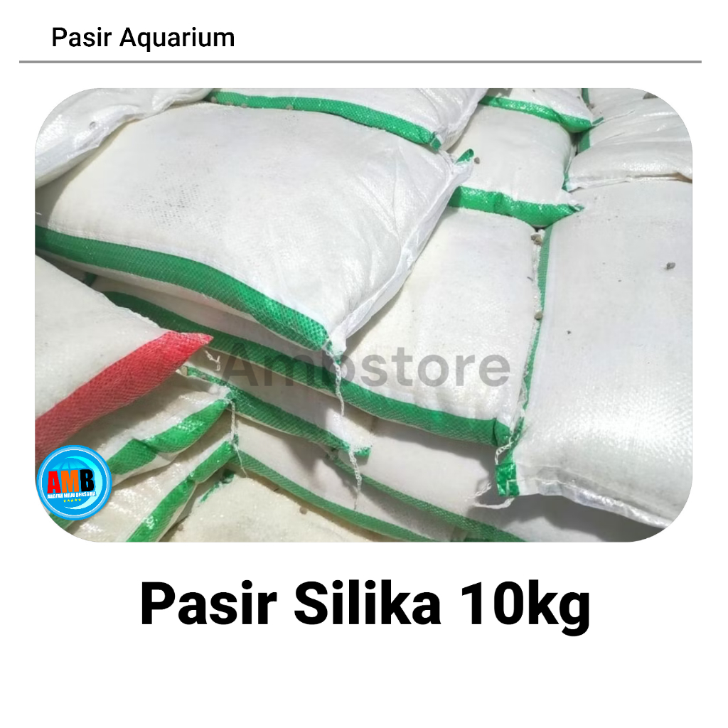 Silika putih 10 kg / pasir silika putih / pasir silika / silika putih / pasir aquascape / pasir aqua