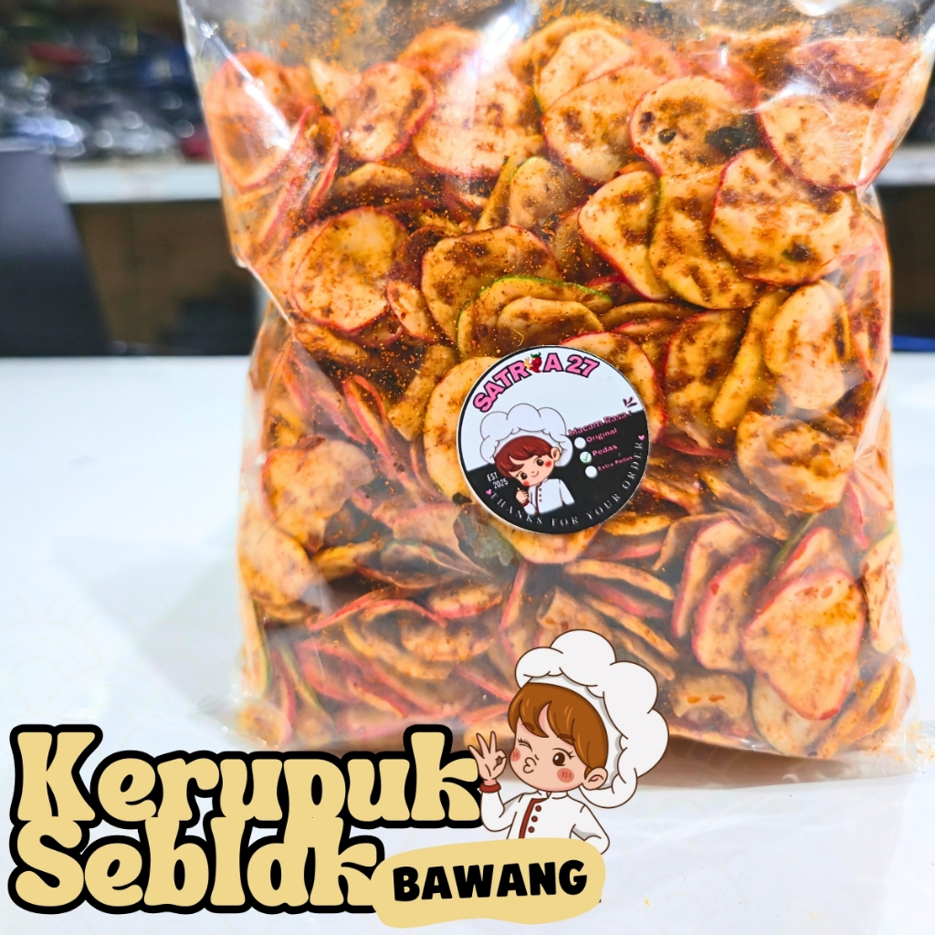 

kerupuk seblak bawang pedas daun jeruk isi 250g 500g 1kg