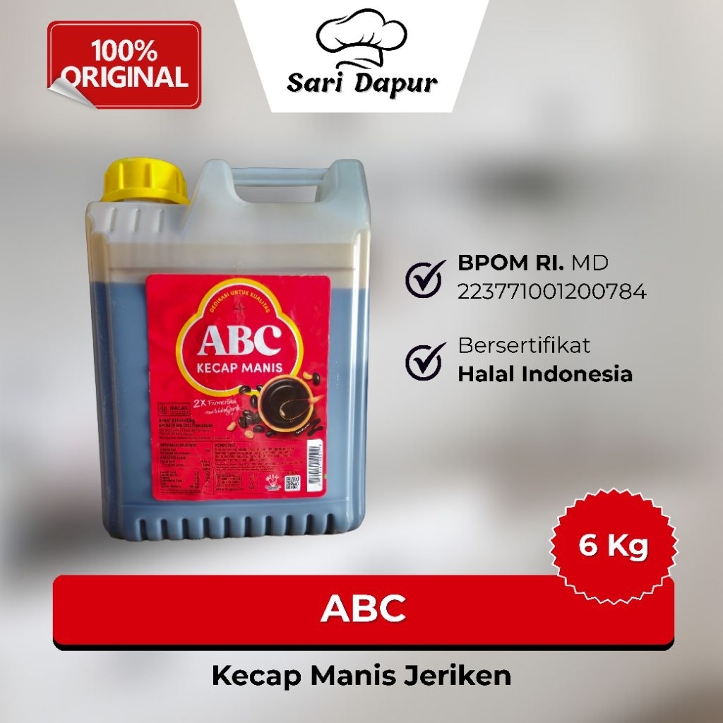 

ABC Kecap Manis Jeriken 6Kg