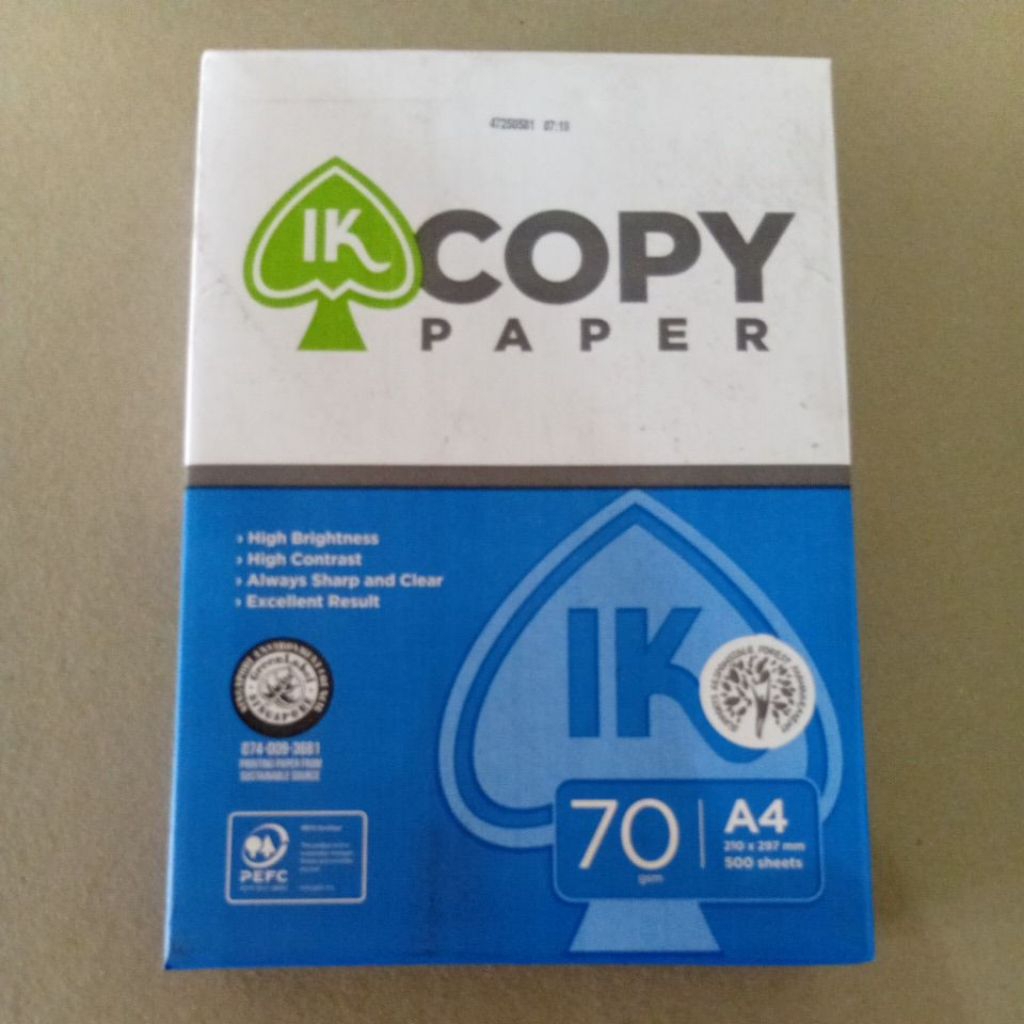 

KERTAS HVS 70 GSM A4 Copy Paper