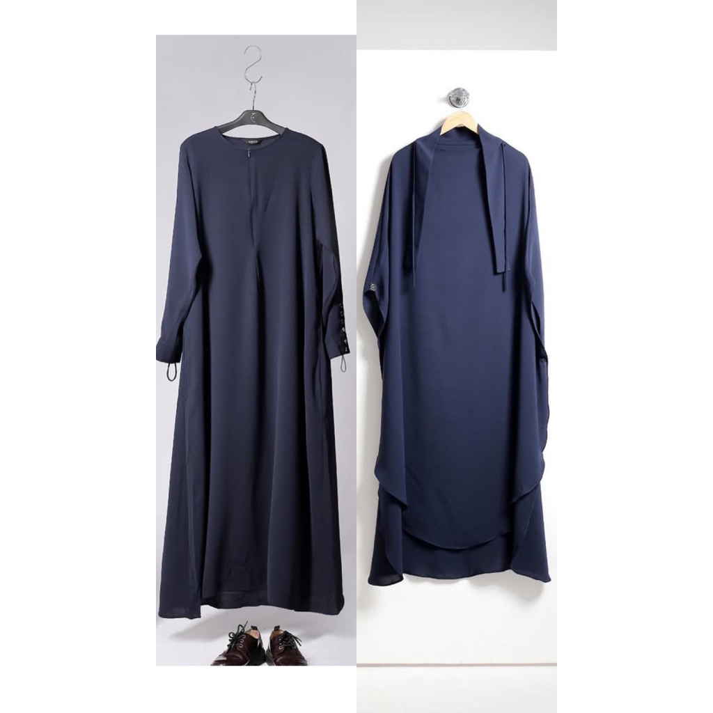 preloved saila dress aljenna set fk long prime midnight blue mazen L