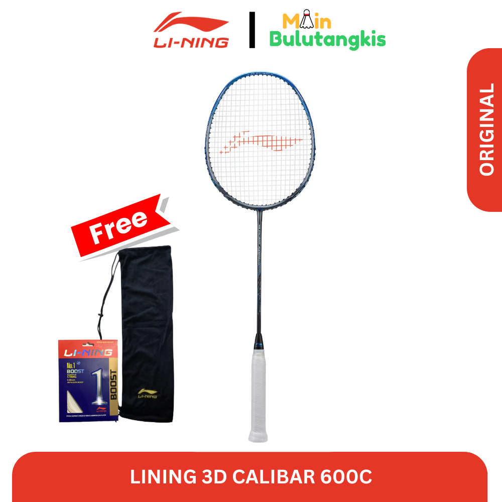Raket Badminton Lining 3D Calibar 600 C / 600 Combat Original
