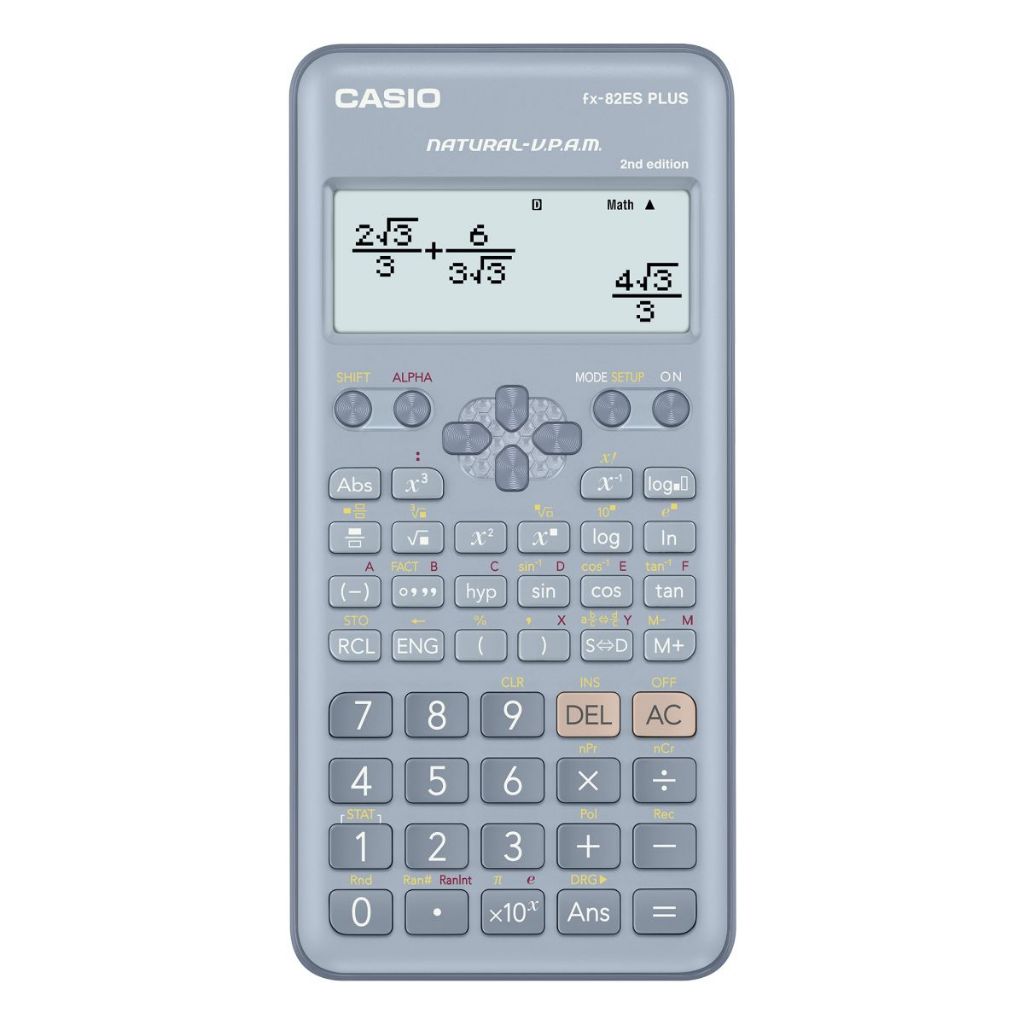 

CASIO KALKULATOR FX-82ESPLUS BLUE - 2nd edition - Kalkulator Sekolah/Kuliah - Scientific/Saintifik - 252 fungsi
