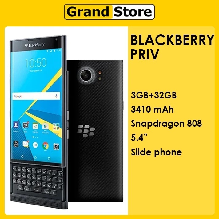 Blackberry PRIV android bisa whatsapp WA fullset Baru Original QWERTY touchscreen priv