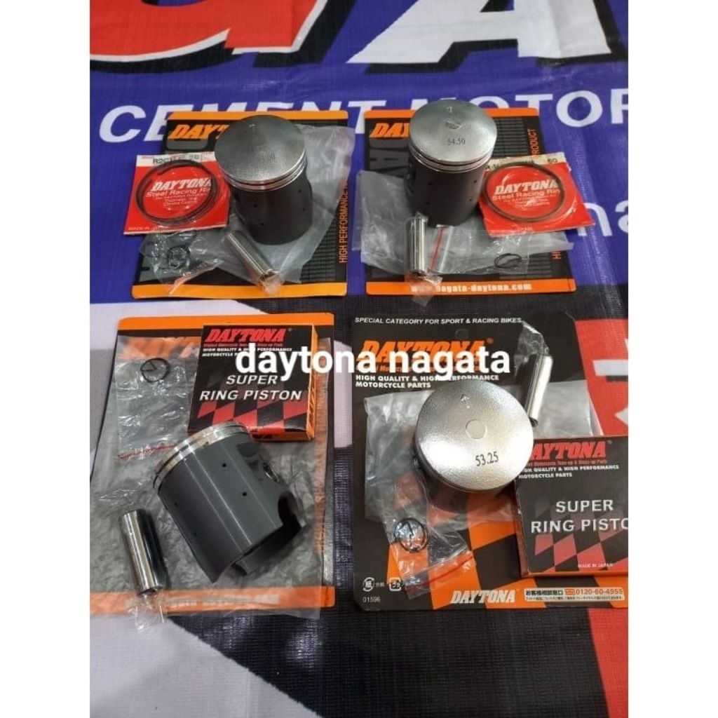 PISTON KIT DAYTONA F1ZR OVERSIZE 125 / 200 / 250 / 300 RACING TEVLON DTN