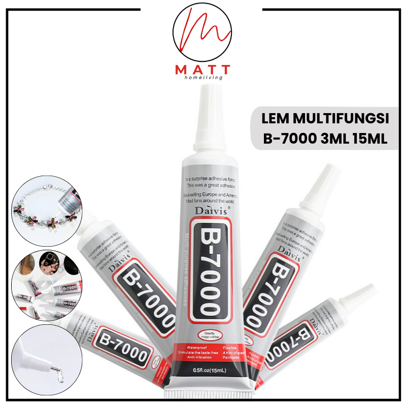 

MATT Lem LCD Touchscreen Baterai HP Backdoor Casing Glue B-7000 3ML 15ML Original Perekat Layar Padat Bening Lem Touchscreen