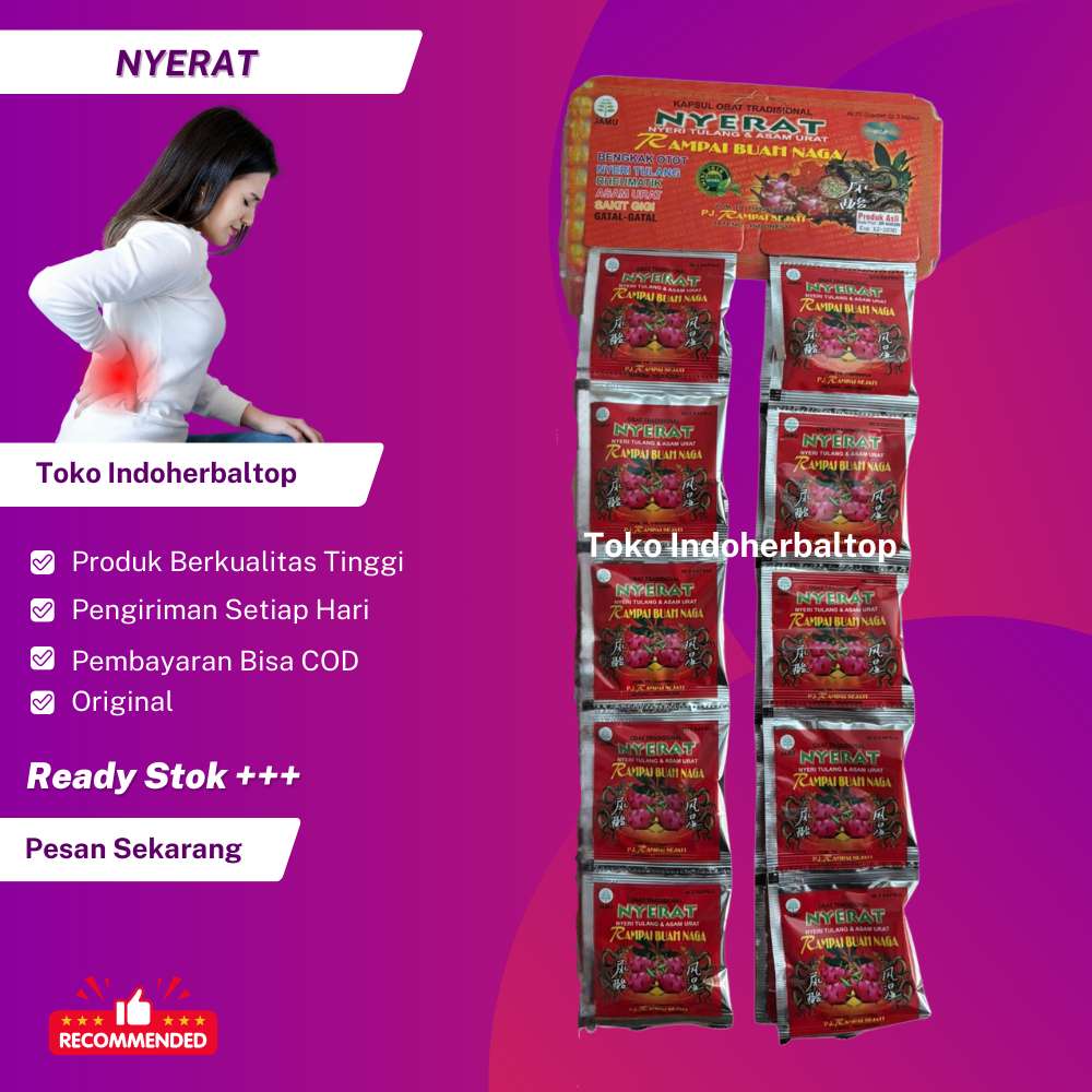 

Kapsul Nyerat Rampai Buah Naga Original 20 Sachet