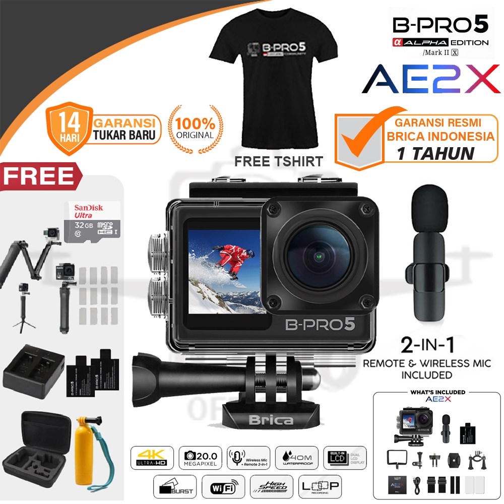 Brica B-Pro 5 Alpha Edition Mark IIX Brica AE2X / AEIIX / AE IIX / AE 2X Paket Bonus Garansi Resmi