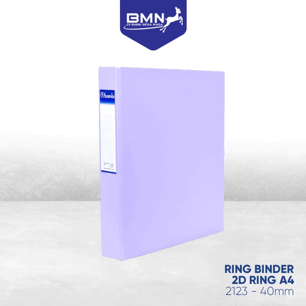 

Bambi Ring Binder A4 2 Ring MID SIZE 40 mm kode 2123
