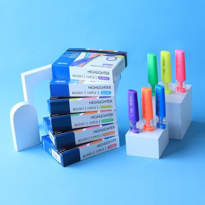 

Bantex Highlighter / Text Marker / Penanda Teks Warna Fluorescent Cerah BG3501