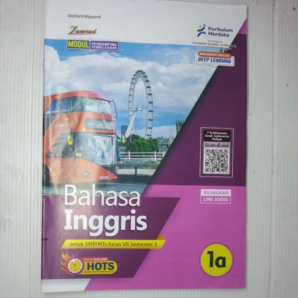LKS SMP MTS BAHASA INGGRIS KELAS 7 8 9  SEMESTER 1 KURIKULUM MERDEKA