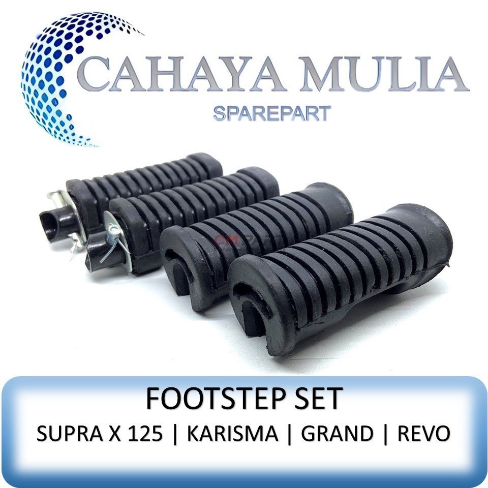 FootStep/Karet Step/Pijakan Kaki Honda Supra X 125 Karisma Grand Revo Lama Supra Fit New / Step Moto