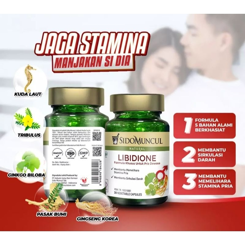 Libidione Sido Muncul Suplemen untuk Pria Perkasa