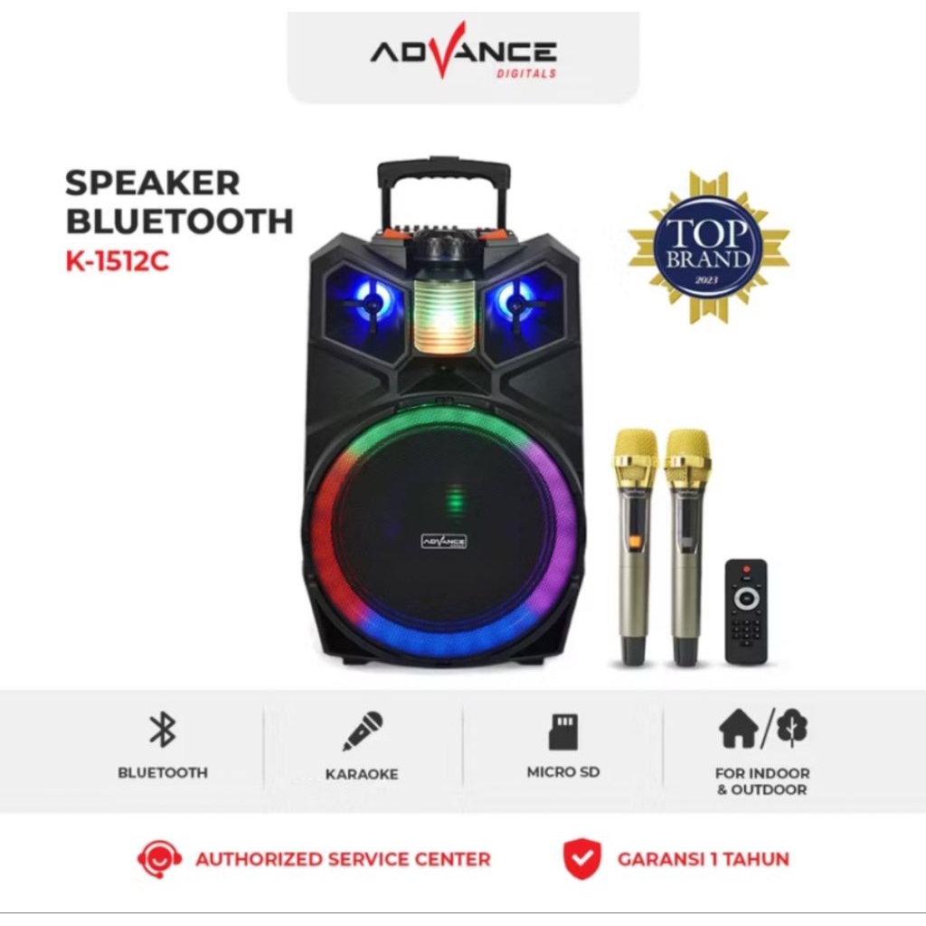 SPEAKER PORTABEL ADVANCE 15 INCH K1512C