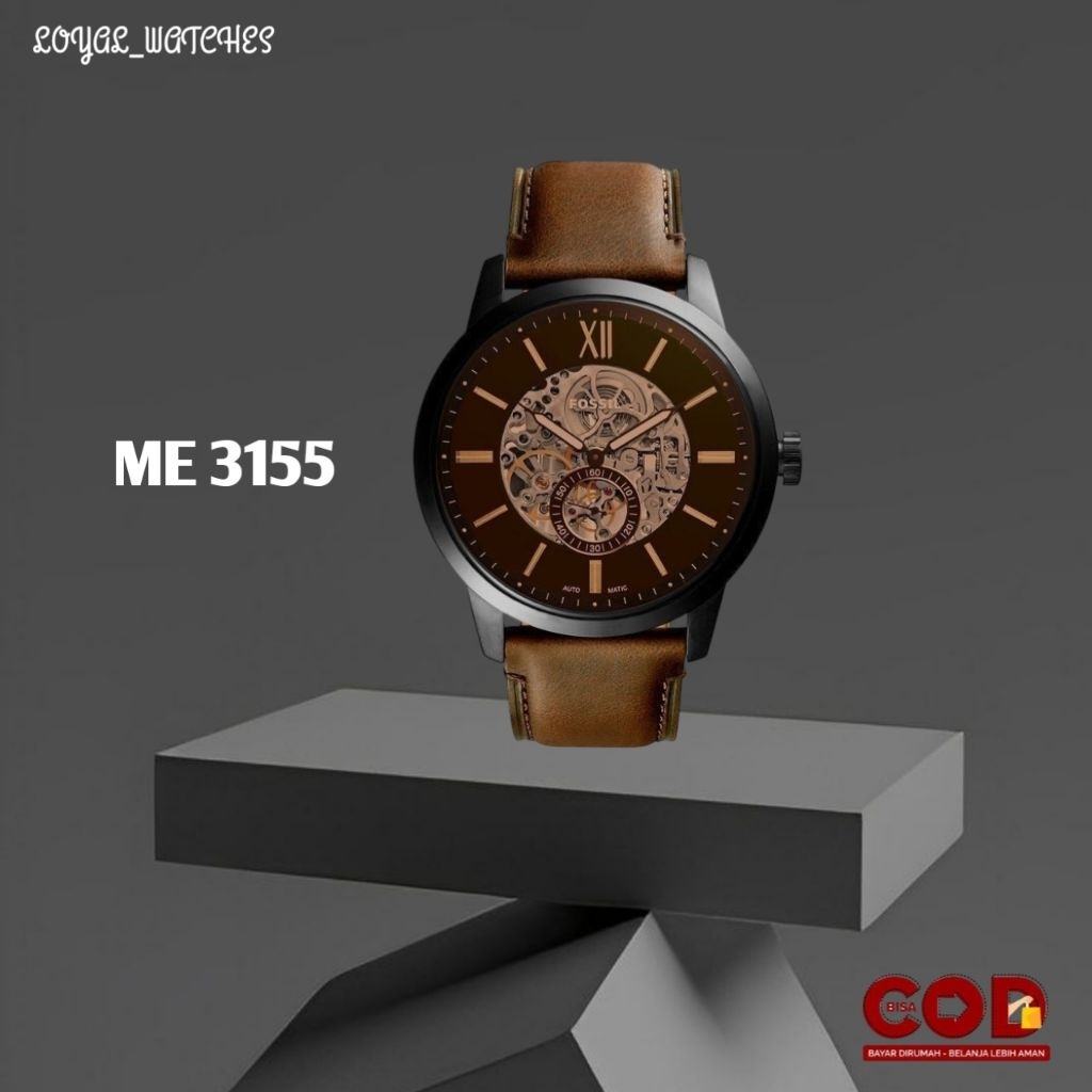 JAM TANGAN PRIA LEATHER MATIC ME3155 ME-3155