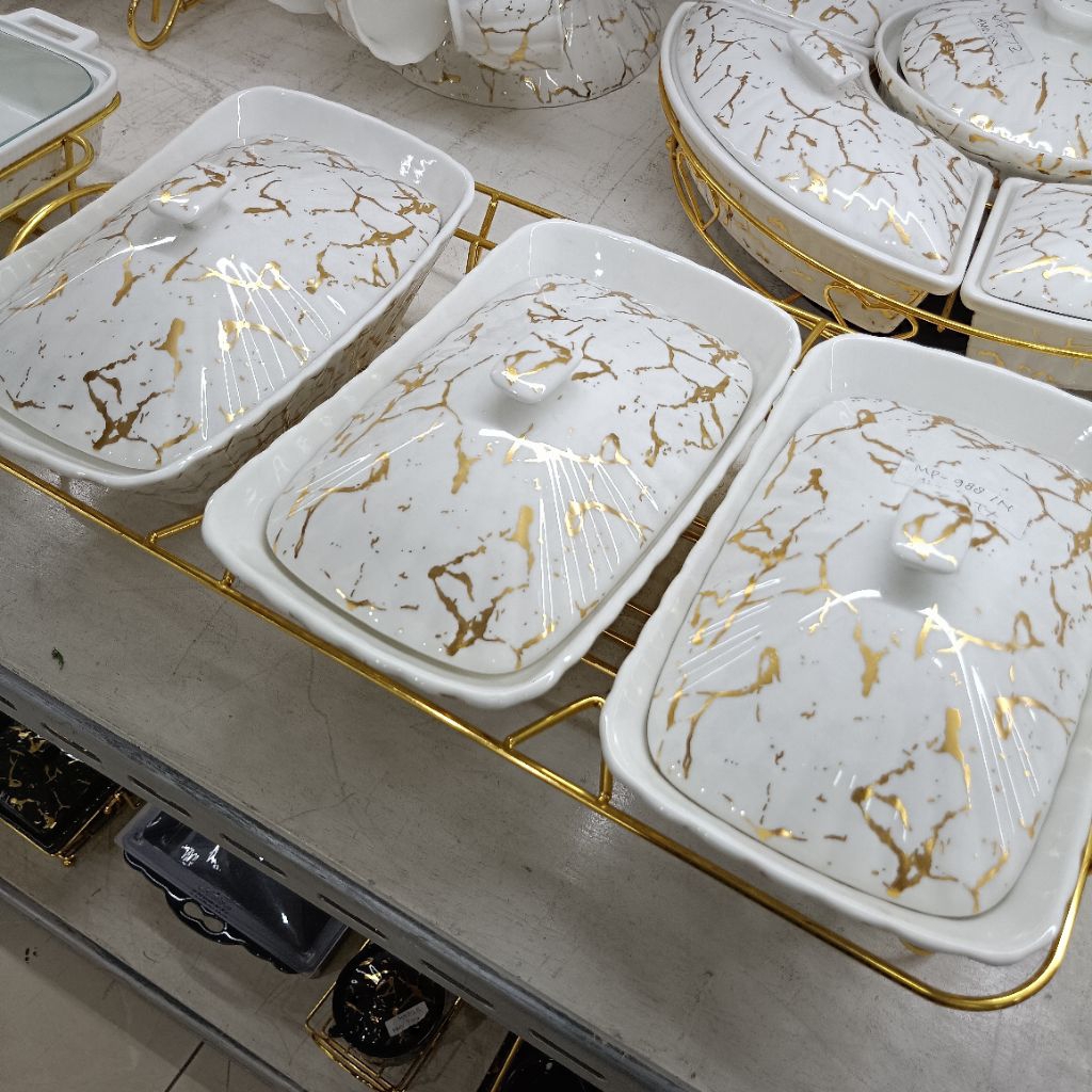 Prasmanan Marble Putih Set 3