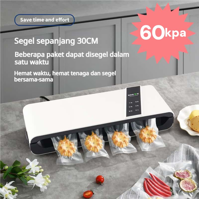 Mesin Vacum Sealer Makanan / Mesin pengemasan makanan full otomatis dan sealer plastik press