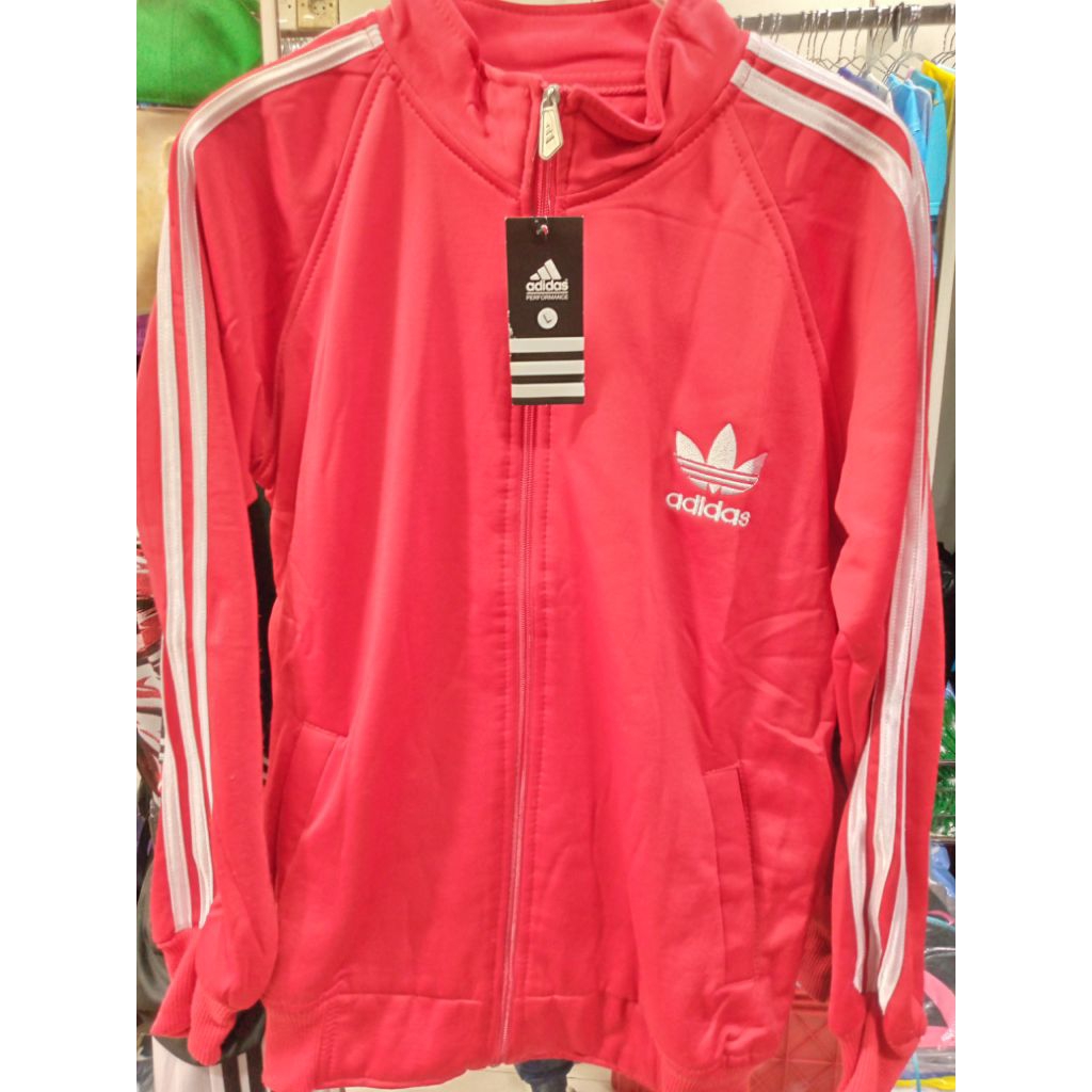 Red Jacket Long Sleeve Sport Exercise