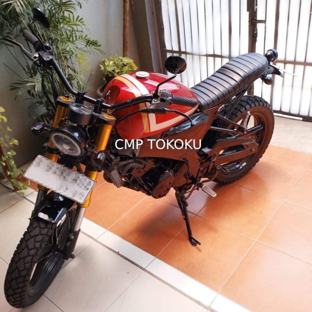 Motor Custom Scrambler Yamaha Vixion 2013