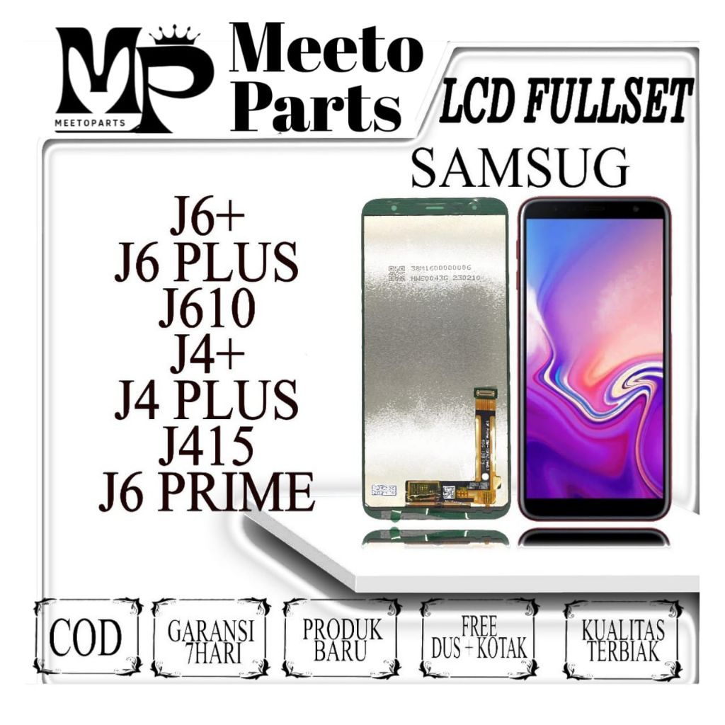 LCD TOUCHSCREEN SAMSUNG j6 PLUS/j610/j4 PLUS/j415/j6 PRIME ORIGINAL 100% Fullset  Layar HP + Bonus B