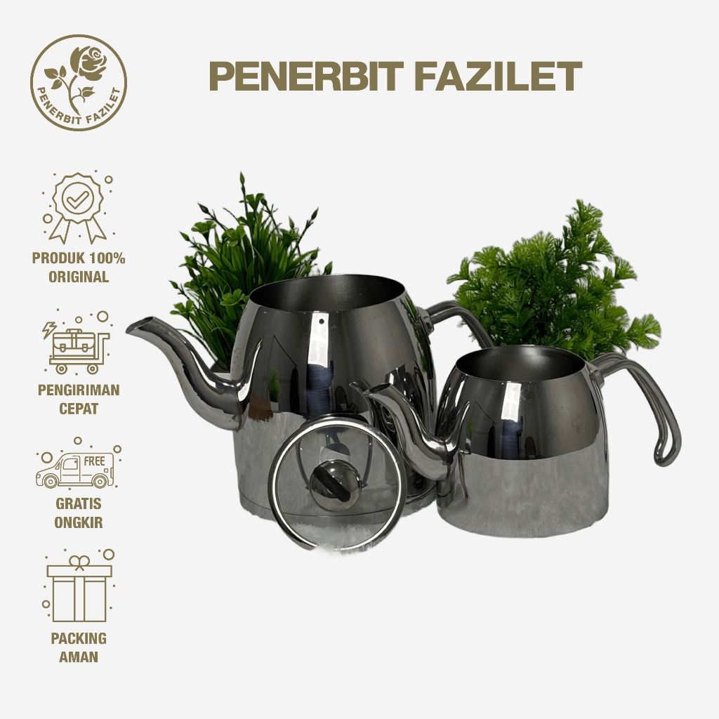 Satu Set Teko Teh Asli Impor Turki Çaydanlık Premium