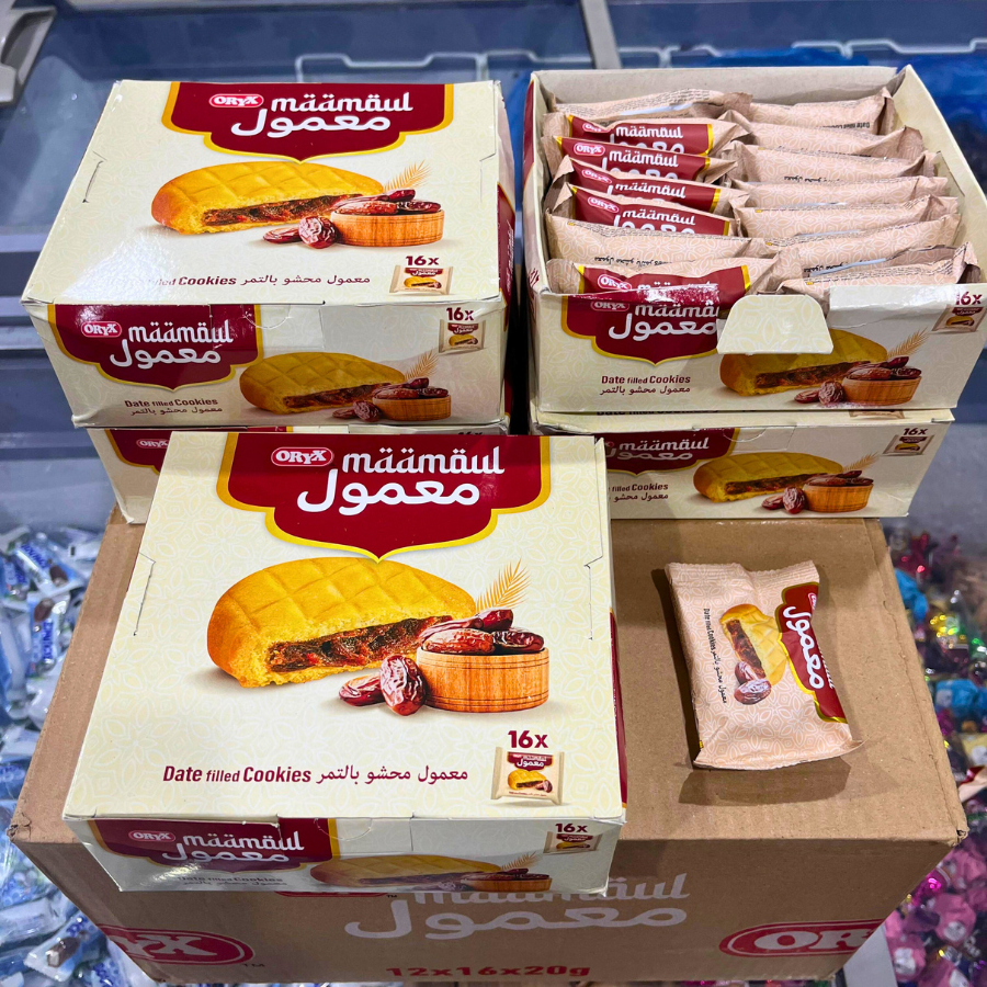 

Biskuit Maamoul Oryx (IMPORT) ISI 16 Biskuit Kurma Arab 100% ORIGINAL PALING MURAH | Oleh Oleh Haji