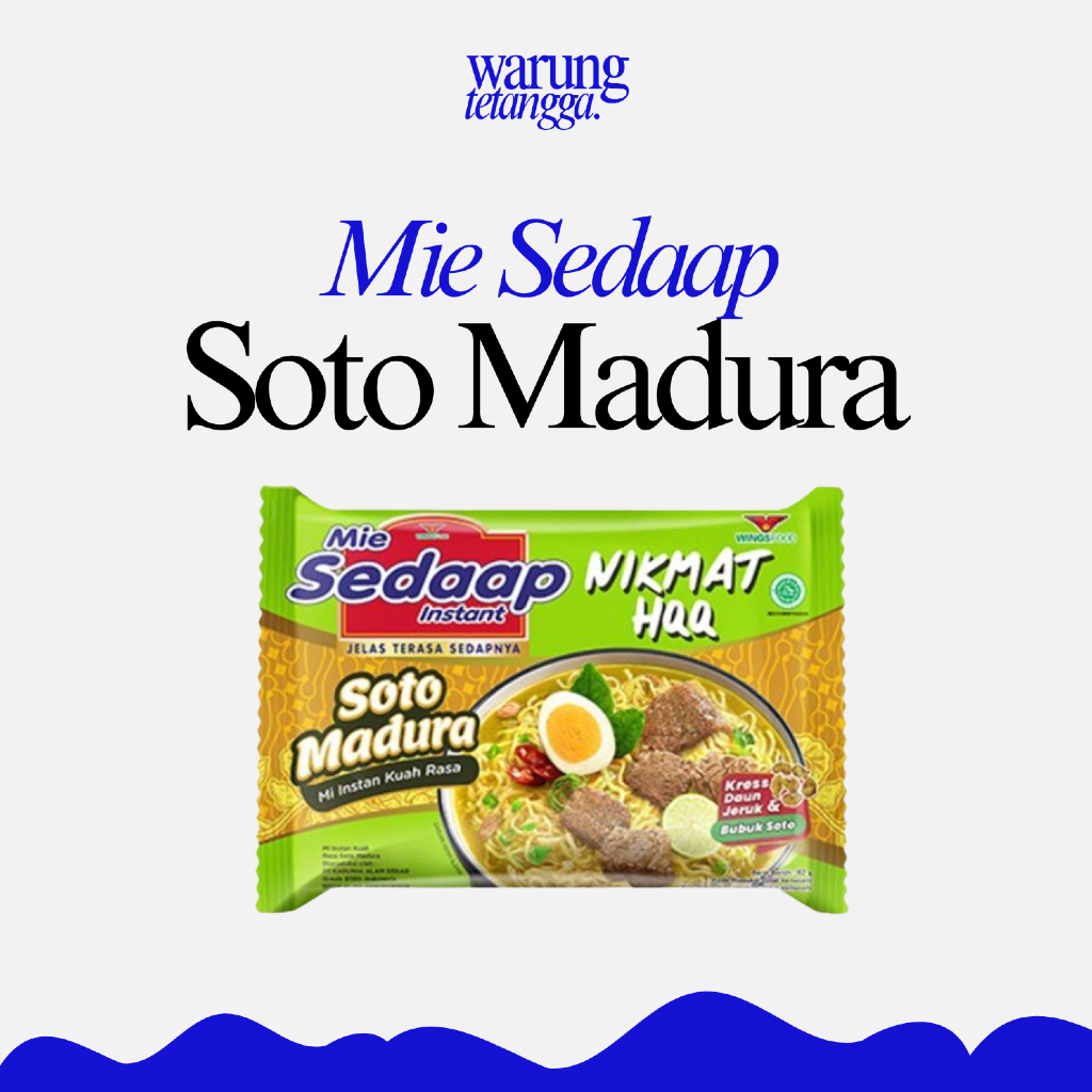 

Mie Sedaap Soto Madura 82g Tekstur Kenyal