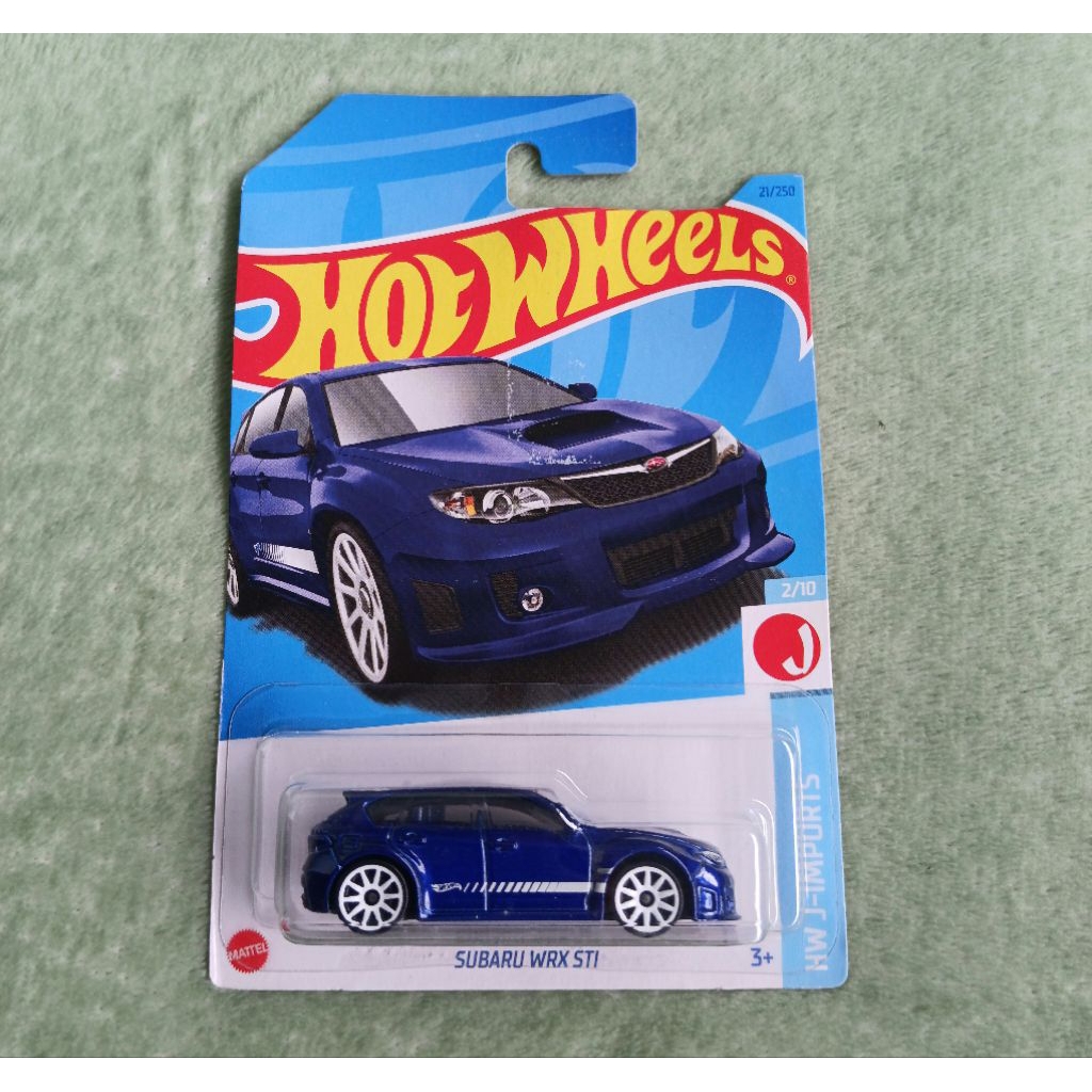 Hot Wheels Subaru WRX STI Biru