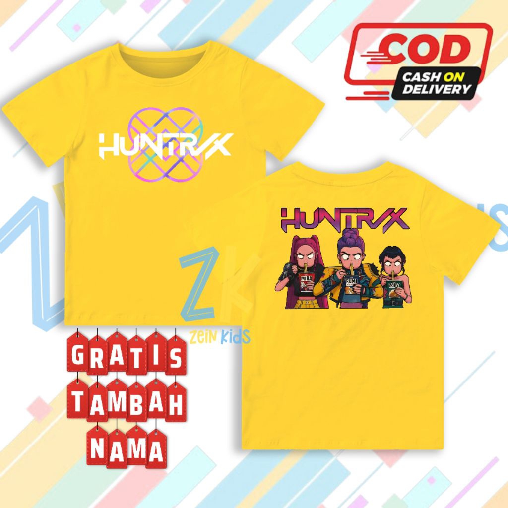 Fashion Anak Kpop Demon Hunter / Kaos Anak Kpop Demon Hunter / Baju Anak Kpop Demon Hunter