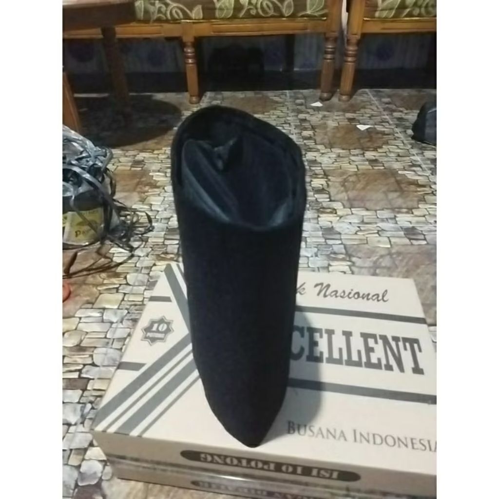 PECI TINGGI 15 CM AC SONGKOK KOPYAH HITAM