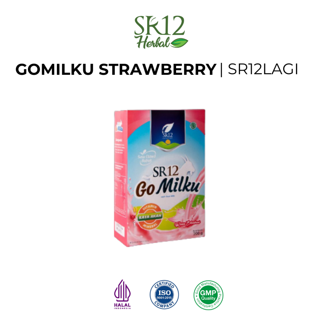 

GoMilku Strawbery SR12 Susu Kambing Bebas Bau Prengus