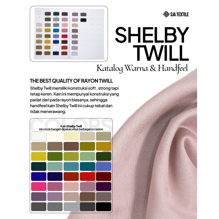 KATALOG SHELBY TWILL / KATALOG RAYON/SAMPLE KAIN