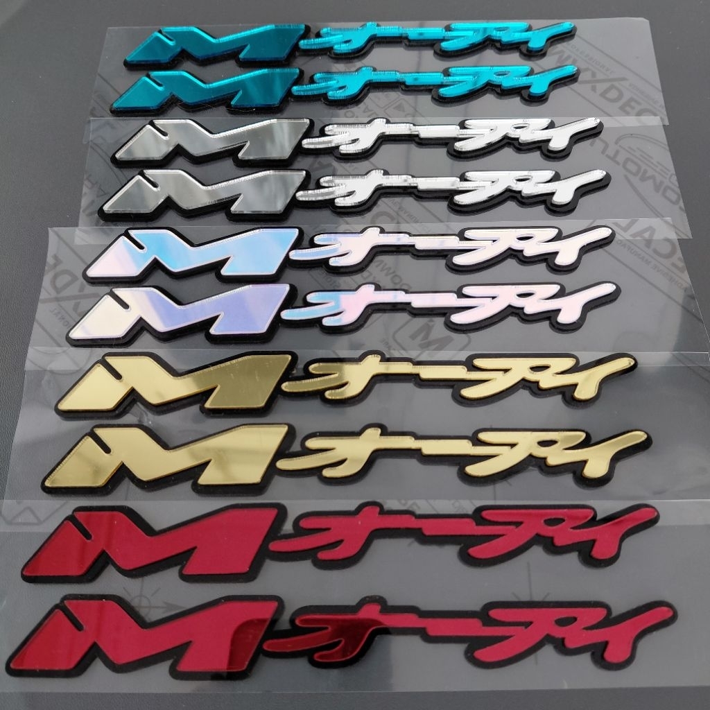Emblem timbul MIO JAPAN mio m3 mio 125 Akrilik tumpuk
