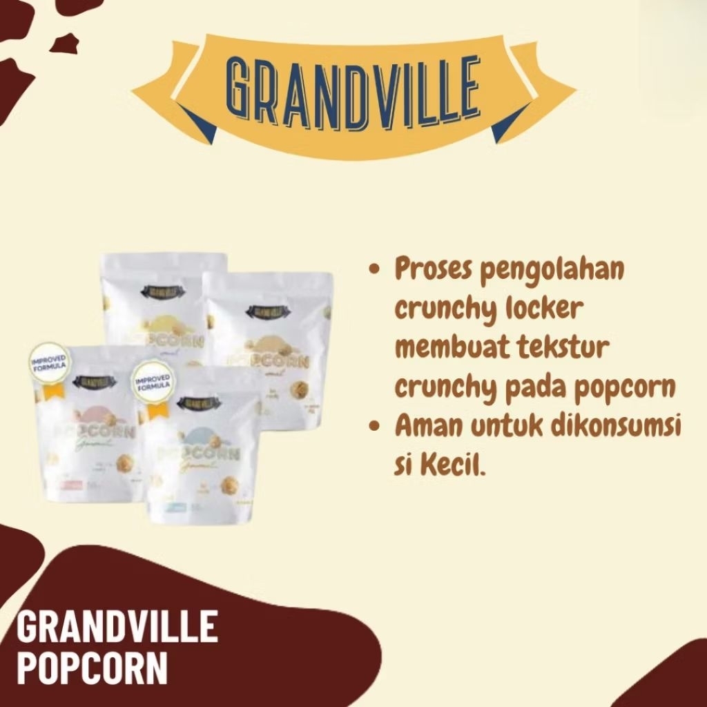 

Grandville Popcorn 50gr - Popcorn Cemilan Anak/Kids Friendly