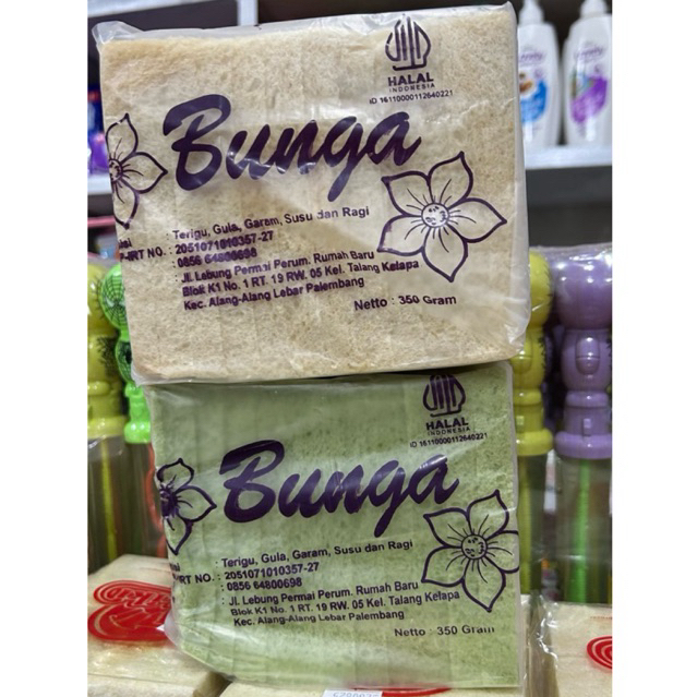 

Roti Tawar Bunga 350 Gr