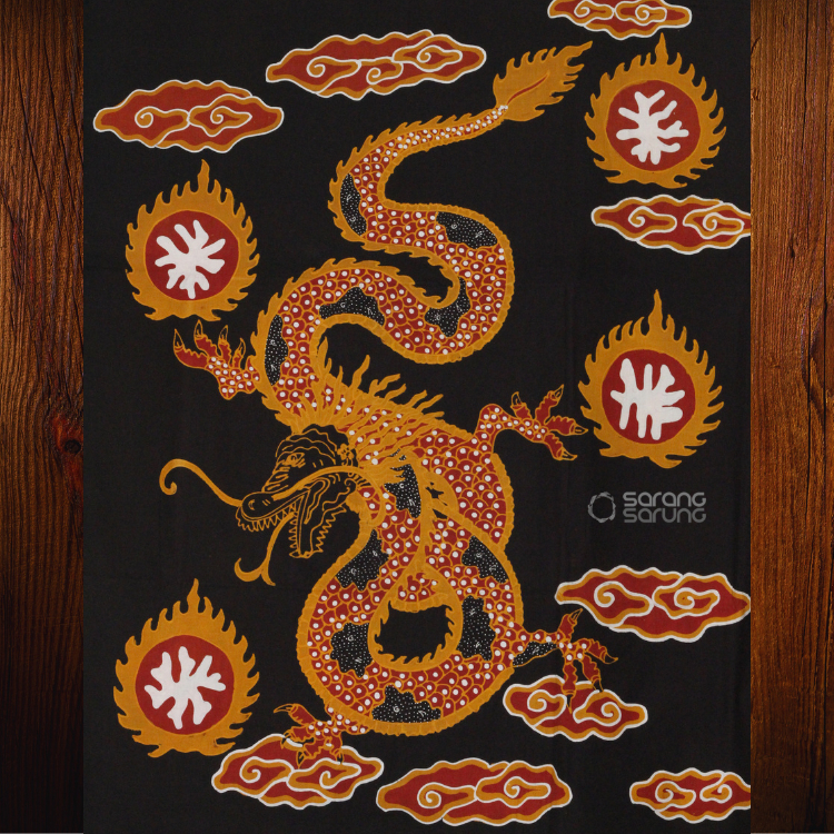 Bahan Batik Tulis Pria Dewasa Katun Motif Naga Badag/Batik Tulis Cirebon Premium Pria